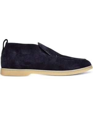 Henderson Suede Slip-On Boots - Blue