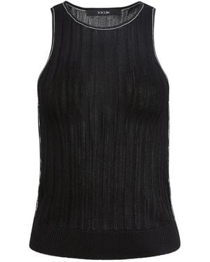 Toccin Juniper Racer Tank - Black