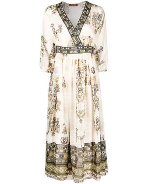 Max Mara Abito Con Scollo A V - Neutro