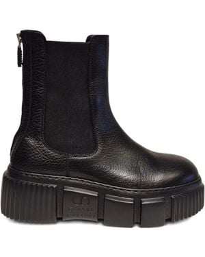 Casadei Platform Chelsea Boots - Black