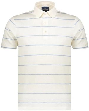 Paul & Shark Striped Polo Shirt - White