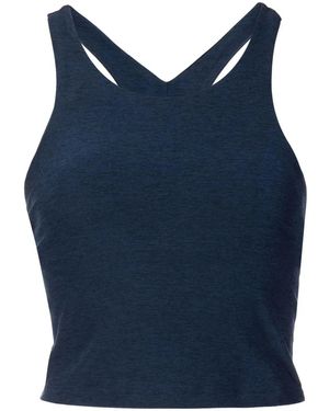 Beyond Yoga Débardeur Crop Focus À Dos Nageur - Bleu