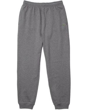 Lacoste Logo-Patch Track Pants - Gray