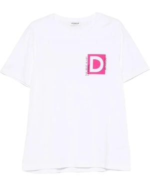 Dondup T-Shirt Mit Rundem Ausschnitt - Weiß