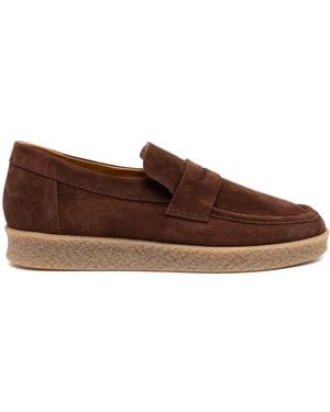Lardini Suede Loafers - Brown