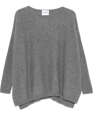 Kujten Side-Slit Sweater - Gray