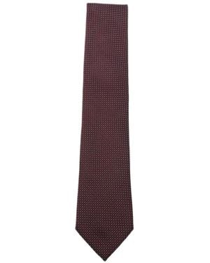 ZEGNA Micro-Patterned Tie - Purple
