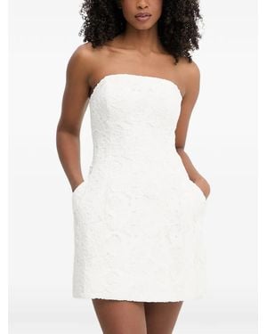 Bardot Robe-Bustier Courte Karoline À Superposition En Dentelle - Blanc