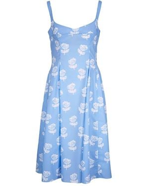 Marni Floral Midi Dress - Blue