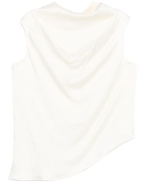 Rohe Cowl-Neck Sleeveless Top - White