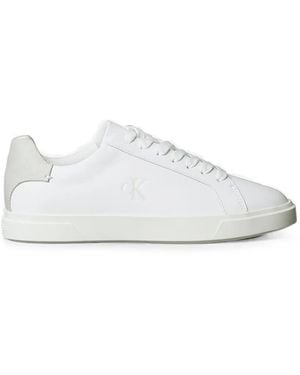 Calvin Klein Zapatillas De Piel - Blanco