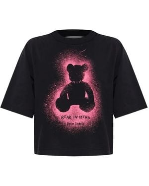 Palm Angels Bear Spray-effect T-shirt - Black