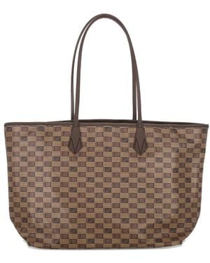 Moreau Gemusterter Shopper - Braun