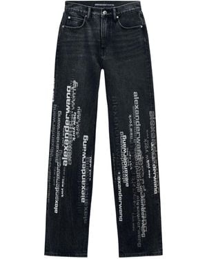Alexander Wang Ez ロゴ ジーンズ - ブルー