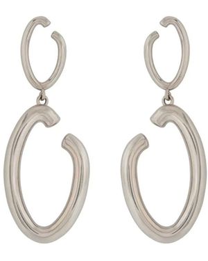 Oscar de la Renta Signature O フープピアス - ホワイト
