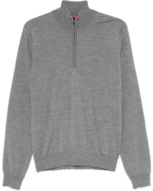 HUGO Zip-Up Jumper - Grey