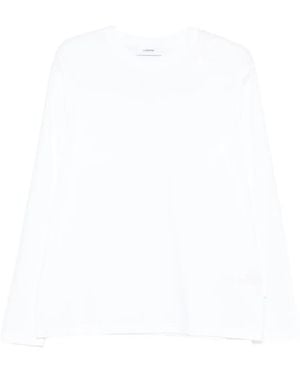 Lardini Long-Sleeve Cotton T-Shirt - White