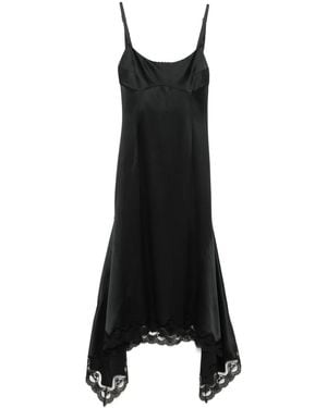 Monse Silk Maxi Dress - Black