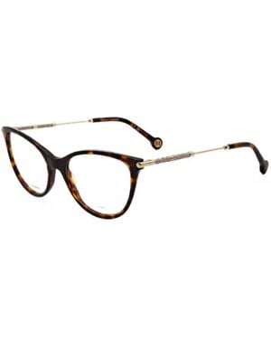 Carolina Herrera Tortoiseshell-Effect Cat-Eye Glasses - Brown