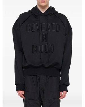 Juun.J Mood Embroidered Hoodie - Blue