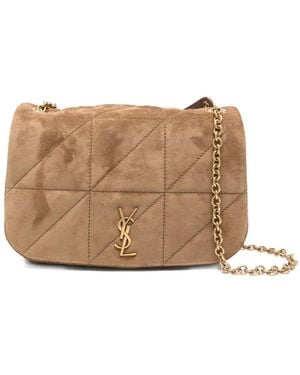 Saint Laurent Jamie 4.3 Quilted Suede Shoulder Bag - Brown