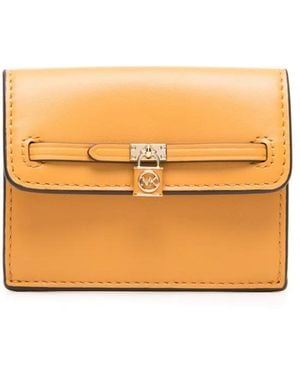 MICHAEL Michael Kors Small Hamilton Legacy Leather Wallet - Orange