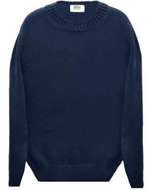 Alpha Studio Round-neck sweater - Azul