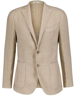 Boglioli Linen Blazer - Natural