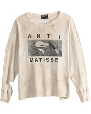 Enfants Riches Deprimes Distressed Graphic-Print T-Shirt - White