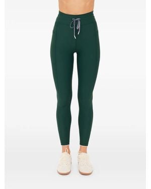 The Upside Bow-Detail Performance Leggings - Green