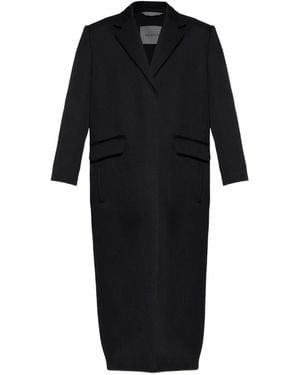 Balenciaga Single-Breasted Wool Coat - Black