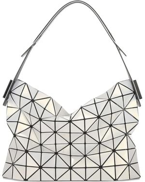 Issey Miyake Geometric-Pattern Tote Bag - White