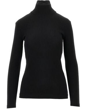 Max Mara Jersey Con Cuello Vuelto - Negro