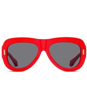 Ferragamo Eyewear Oversized-Fit Sunglasses - Red