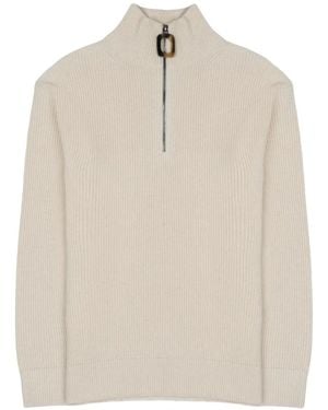 JW Anderson Quarter-Zip Sweater - White