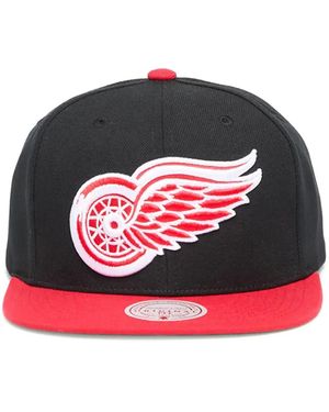 Mitchell & Ness X Nhl Detroit Wings Snapback Cap - Red