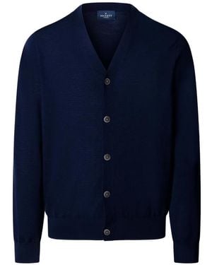 Hackett Merinocardigan Mit V-Ausschnitt - Blau
