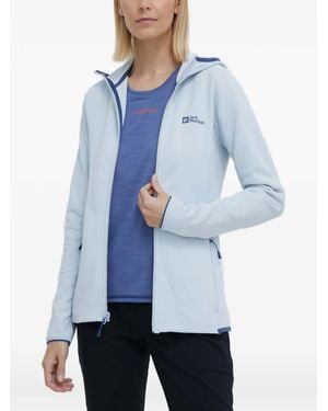 Jack Wolfskin Baiselberg Hooded Zip Hoodie - Blue