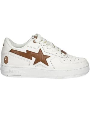 A Bathing Ape Bapesta Os Trainers - White