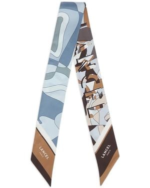 Lancel Puzzle Scarf - Blue