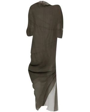 Cortana Sheer Panel Dress - Green