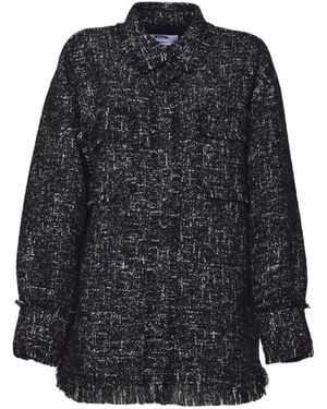 MSGM Fringed Shirt - Black