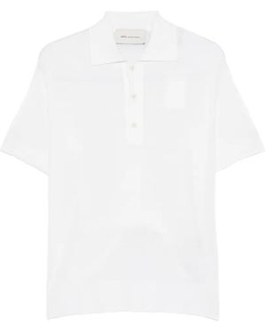 Ami Paris Ami De Coeur Wool Polo Shirt - White