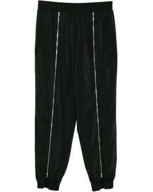 Tibi Pantalon De Jogging À Fermeture Zippée - Noir