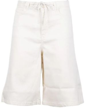 Marella Bermudas Con Cordones - Blanco