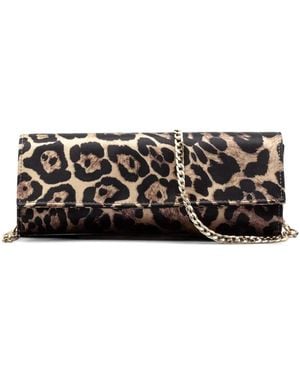 Castagna Animal-Print Clutch Bag - Black