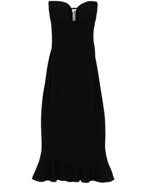 Nensi Dojaka Knitted Midi Dress - Black