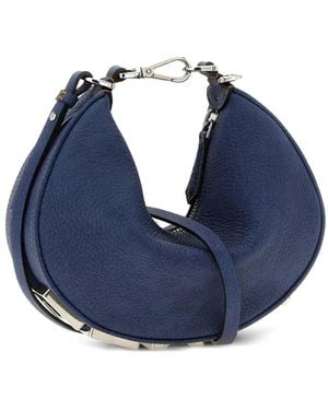 Fendi Graphy Denim-Effect Mini Bag - Blue