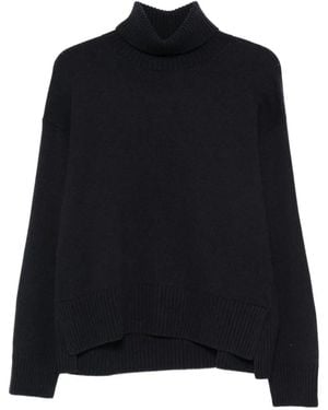 Peserico Verzierter Rollkragenpullover - Schwarz
