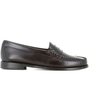 G.H. Bass & Co. Leather Penny Loafers - Gray